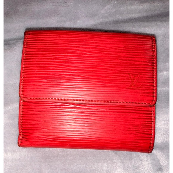 Louis Vuitton Handbags - Louis Vuitton Portefeuille Elise Red Epi Leather Wallet Snap Coin Pocket